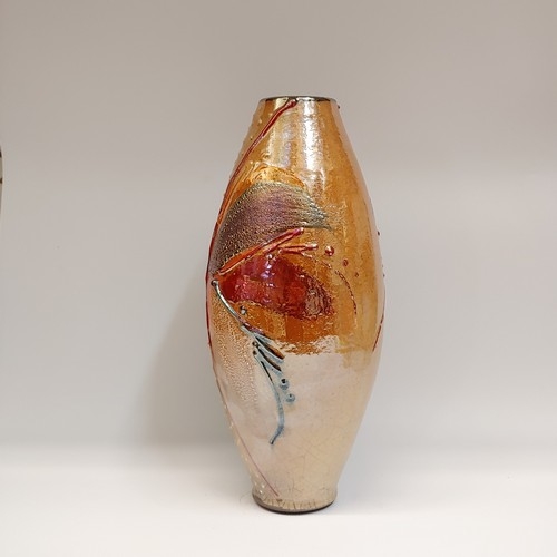 #220430 Raku Glitter Glaze 11.5x5 $42 at Hunter Wolff Gallery